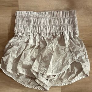 FP Movement by Free People High Waist Cream Shorts